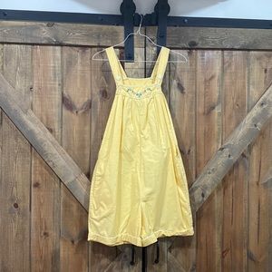 VINTAGE C’est Jolie Light Yellow Romper